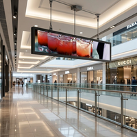 Écran LCD interactif ultra-large SUNY, type barre allongée, pour affichage numérique en magasin, restaurant, centre commercial, noir pour 2.1