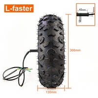 Kit de Quad Électrique Tout-Terrain DIY avec Moteur Brushless 500W, Construction Métallique, Télécommande Sans Fil, 4x4, Roues de 14,5 Pouces, Portée 200m