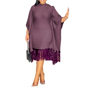 Robes Africaines Élégantes pour Femmes Dashiki Printemps Automne 2025 Robe à Paillettes et Pompons Vêtements Traditionnels Africains pour Dames Robe de Fée - Product Image 3