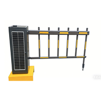 SHUNXIANG Barrera de acceso ecológica con energía solar, motor sin escobillas, aleación de aluminio, protección IP54, bajo consumo de energía, para estacionamiento