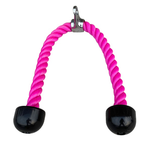Nouvelle <span class=keywords><strong>corde</strong></span> de tirage rose pour machine à câble de fitness, <span class=keywords><strong>corde</strong></span> de triceps en nylon robuste pour salle de sport - Product Image 1