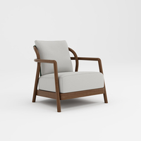 Accent italien en bois cuir fauteuil salle à manger fauteuil Designer salon chaise meubles ou café chaise longue