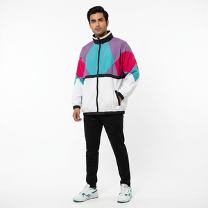 Custom Retro Streetwear Windbreaker <b>Jacket</b> <b>Men</b> 80s-90s Vintage Style Lightweight Cotton Hooded <b>Canvas</b> Front Plus Size Windproof - Product Image 1