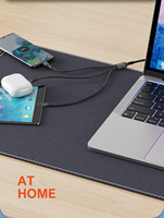 Cable de Carga Rápida 3 en 1 LDNIO LC96u, Precio al por Mayor, Compatible con Conectores Tipo-C, Micro e iOS, 4.2A Máx., Trenzado Metálico, 1.2M
