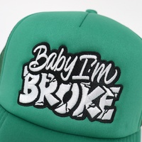 Gorra Trucker de Espuma de Poliéster Personalizable de Alta Calidad con Logotipo Bordado, 5 Paneles, Verde, Moda, Deportes al Aire Libre, Gorras Trucker para Hombre