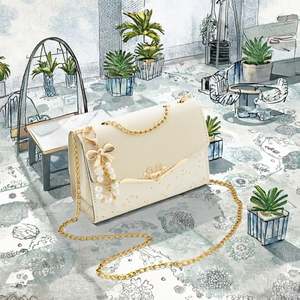 Bolso bandolera mini de acrílico con lentejuelas para mujer, correa ajustable, cierre de cremallera y forro de poliéster, modelo 2025 - Product Image 3