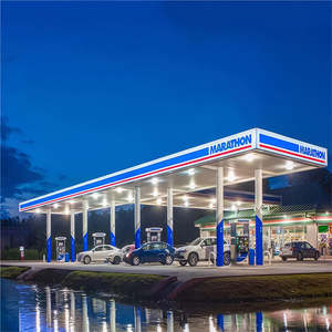 Fabricant de panneaux pylônes de station-service personnalisés - Signalisation à LED sur auvent, structure montée sur poteau pour station-service - Product Image 4