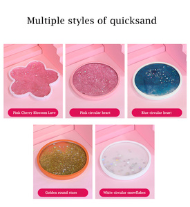 Sakura Flower Liquid Fabricante Impresión UV personalizada Flotante Quicksand Glitter <span class=keywords><strong>Posavasos</strong></span> - Product Image 6