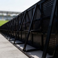 Barrera de Control de Multitudes para Conciertos Musicales con Cerradura y Puerta, Barrera de Escenario, Barrera de Aluminio