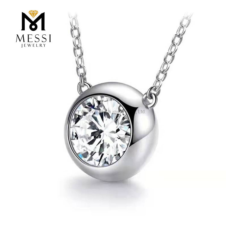 ทองคำขาว 18k 1ct โมอิสซาไนต์