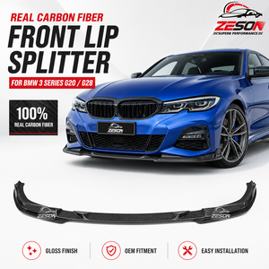 Alerón Delantero de Fibra de Carbono Real Estilo 3D para <span class=keywords><strong>BMW</strong></span> Serie 3 G20 G28 2019-2026 M <span class=keywords><strong>Sport</strong></span> M340i <span class=keywords><strong>330i</strong></span>, Kit de Carrocería - Product Image 1