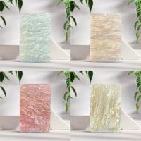 Vente en gros de feuilles de PMMA colorées découpées au laser |   Feuilles d'acrylique miroir effet perle 3 mm