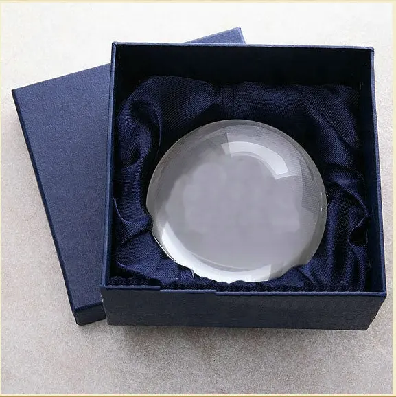 MH-ZZ034 blanc presse-papiers en verre en gros Dôme boule forme vierge k9 cristal presse-papiers En verre Cristal