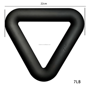 Sıcak Fırsat Yüksek Kaliteli 7LBS Üçgen Dambıl Silikon ve Çelik Su Geçirmez Kaymaz Çevre Dostu Evde Güç Antrenmanı İçin - Product Image 6