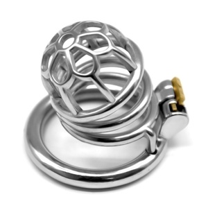 Jaula de Castidad Masculina FRRK de 52 mm, Dispositivo de Castidad con Candado, Jaula Metálica para Pene, Juguetes Sexuales para Hombre - Product Image 1