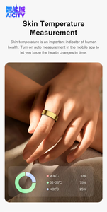 AICITY Health Care Q9 Smart Ring, moniteur <span class=keywords><strong>de</strong></span> fréquence cardiaque, suivi du sommeil, activité multisports, GPS, tracker <span class=keywords><strong>de</strong></span> fitness, contrôle par application, alliage <span class=keywords><strong>de</strong></span> titane, IP67 - Product Image 4