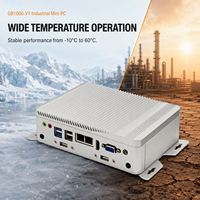 Mini PC Industriel I3 I5 I7 Ultra CPU DDR4 Double LAN 6 Ports COM RS232/RS422/RS485 Réveil par LAN Démarrage PXE Nouveaux Terminaux en Libre-Service