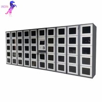 Fabricant de casiers à colis intelligents bon marché à vendre Paiement par code QR Serrure numérique pour porte transparente Armoire de casiers intelligents connectés