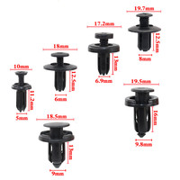 Clips de fixation pour pare-chocs de voiture, clips de fixation pour garniture de porte de voiture, clips de fixation pour panneau de carrosserie, gris noir, 5 mm, 6 mm, 7 mm, 8 mm, 9 mm, 10 mm