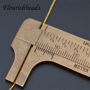 Moda kadın takı yapımı temel kolye altın gümüş gül altın kaplama Tiny 1.2mm kalınlığı yuvarlak yılan kolye zincirleri - Product Image 6