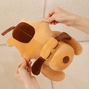 Perro de peluche personalizable, lindo muñeco de peluche, regalo de cumpleaños, relleno de algodón PP, etiqueta de logotipo personalizado, embalaje de etiqueta - Product Image 3