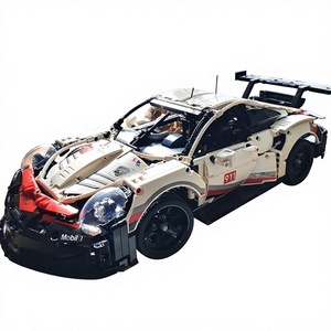 Bloques de Plástico Compatibles para Coche Deportivo, Modelo Educativo de Ensamblaje, Coche de Carreras a Control Remoto, Juguete Unisex, Regalo - Product Image 1