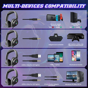 Auriculares con graves profundos para Gamer, audífonos antiruido para videojuegos <span class=keywords><strong>ONIKUMA</strong></span> X16 - Product Image 6