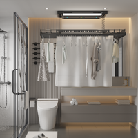 Séchoir à linge électrique F6-SJ avec télécommande et application intelligente Tuya, capteur de levage pour balcon