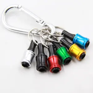 1/4 Hex Shank Keychain Extension Screwdriver Bits Holder Keychain With Carabiner Logo Printable