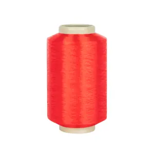 High quality colored yarn 100% polyester recycled DTY 150D/48 polyester yarn for knitting