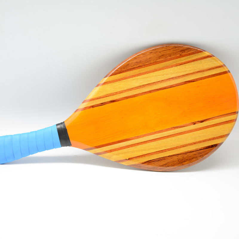 Professional Wooden Beach Racquet Training Paddle
