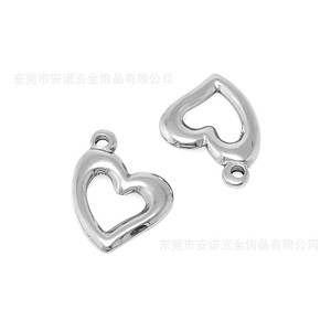 จี้รูปหัวใจสแตนเลส 21 มม. X 16.5 มม. แบบโปร่งสำหรับทำสร้อยคอ - Product Image 2