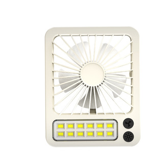 Ventilateur de bureau portable solaire 10W avec lumière, rechargeable par USB, pour le camping en extérieur - Product Image 5