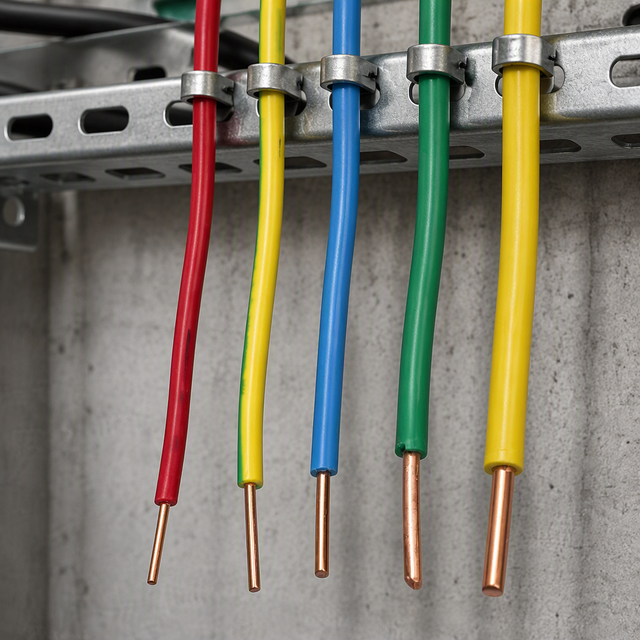 450/750V H07V-U PVC Solid Copper Cable Wire 1.5mm 2.5mm 6mm Polycab Type Wire for Heating and Building Wiring