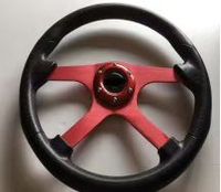 Volant de course personnalisé OEM, en aluminium et cuir suédé, universel