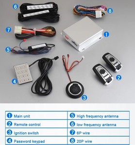 Dalos Báo Động PKE Thông Dụng Khởi Động Động Cơ Từ Xa Và Dừng Pke Nút Ấn Không Chìa Cho Xe Hơi Xe Máy - Product Image 2