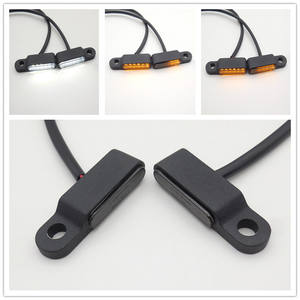 Accesorios para Motos, Manillar de Scooter Eléctrico con Intermitentes Secuenciales y Luz Diurna, Intermitentes LED Metálicos - Product Image 6