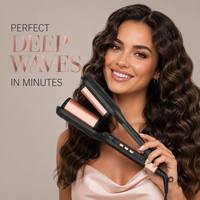 Plancha de Pelo Eléctrica PTC Personalizada OEM&ODM, Rizador de Pelo de 3 Barriles, Cerámica Iónica, Profesional, con Pantalla LCD Digital, para Todo Tipo de Cabello