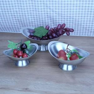 Stainless Steel Tiered <b>Tray</b> For Pastry Fruit Display Nordic Style Home Tea Storage Silver Color K001 - Product Image 2