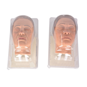 Tête de mannequin Mannequin d'injection faciale Simulateur de tête de mannequin en silicone Modèle de visage masculin pour la formation - Product Image 3