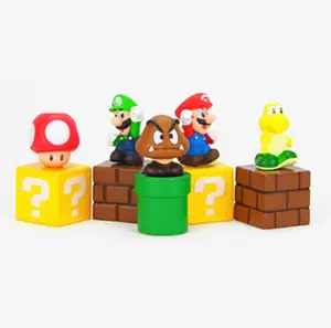 UFOGIFT-figuras de acción de Super Mario Brothers, Set de figuras de Super Mario, 5 uds.