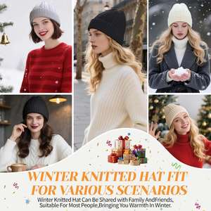 Factory Price Soft Thicken Wool Ski <b>Hat</b> Men Warm <b>Hats</b> Neck Warm Winter Wool <b>Hat</b> Set Beanie Knitted Scarf - Product Image 4