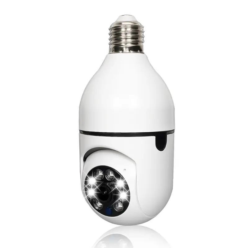 Wireless Light WiFi Fisheye 1080P 360 degree Mini Home Security Panoramic IP Camera Bulb Lamp