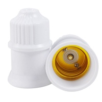 Douille de lampe en plastique épaissie 27 mm E27 à vis, support de suspension pour éclairage domestique, écologique et économe en énergie