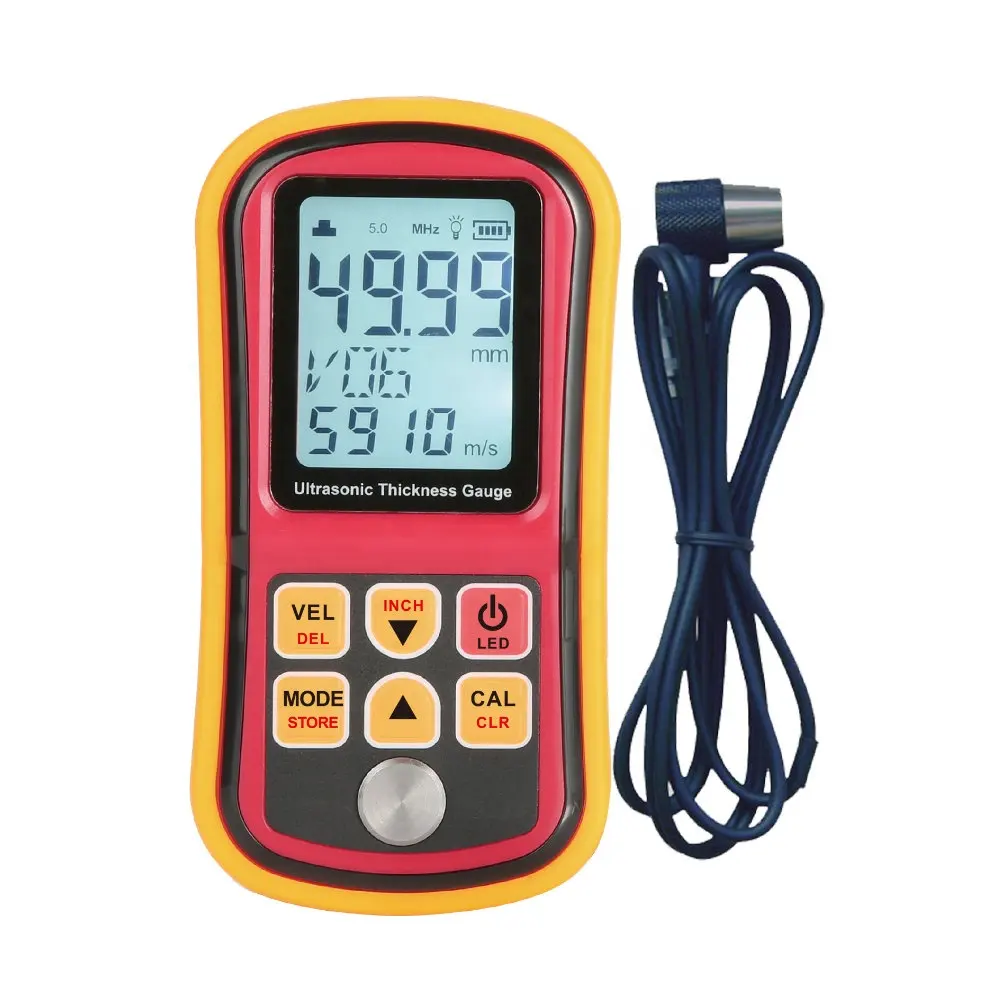 high quality ultrasonic thickness meger gauge GM130 with 1.0-330mm ultrasonic thickness measurement