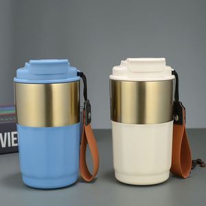 Termo de Acero Inoxidable de Doble Pared de 450 ml, Taza de Café Aislada y Portátil con Pajita Pequeña y Bonita, Nuevo Diseño para Amantes del Café - Product Image 3