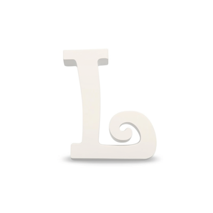 Lettera Decorativa Ilan L 14,5 cm Bianca, Arte da Parete per Arredamento Casa - Product Image 1
