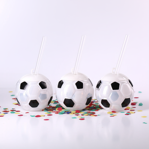 Vaso de Plástico Reutilizable de 500 ml con Tapa, con Forma de Balón de Fútbol, Rugby, Golf o Tenis, para Viajes, Fiestas y Juegos, Copa de la FIFA 2026 - Product Image 2