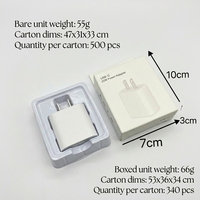 Cargador de Teléfono PD 30W USB C, Adaptador de Corriente de Carga Rápida Tipo C para iPhone 17 Pro 16 15 con Caja, ¡Gran Venta!