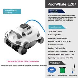 Limpiador Automático Inalámbrico Inteligente para Piscinas con Robot de Limpieza Subacuática que Escala Paredes 220V - Product Image 6